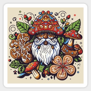 Cottagecore Vibes Santa Claus Sticker